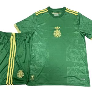 Camiseta Mexico Verde Oro Niño